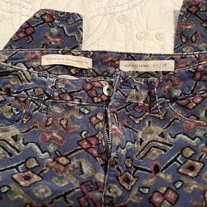 Pilcro multicolor high rise skinny corduroys